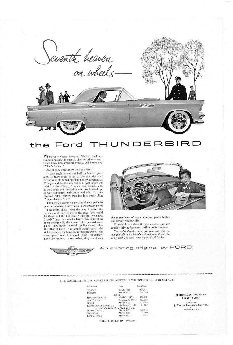  Ford Thunderbird (P5/40) 1955 года  (фото 33 из 128)
